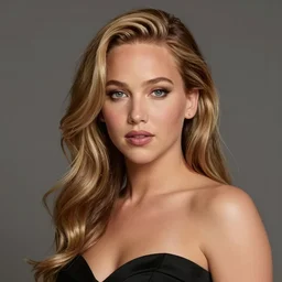 a portrait of jennifer lawrence as a pixar character, beautiful, elegant, extremely detailed digital art, trending on artstation hyper realistic matte painting, by wlop, artgerm