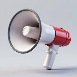 beautiful detailed render of a megaphone