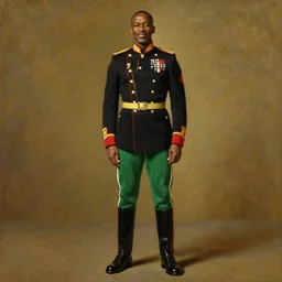 full body portrait of the dictator of the boston celtics, bill russell, 1 8 8 9, in full military garb, oil on canvas by william sidney mount, trending on artstation