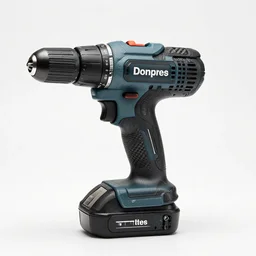 carbon fiber cordless drill, commercial catalog photo, isolated on a pure white background, centered, entire object in frame, sharp focus, soft studio lighting