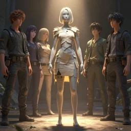 highly detailed full body shot of an invisible woman wearing a paper tunic, stephen bliss, unreal engine, fantasy art by greg rutkowski, rhads, ferdinand knab, makoto shinkai and lois van baarle, ilya kuvshinov, rossdraws, tom bagshaw, global illumination, radiant light