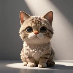 The worlds creepiest!!! kitten, chibi style