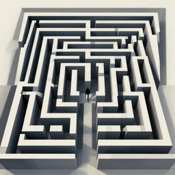 the beginning and end of an endless maze