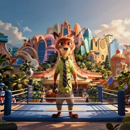 boxing match, zootopia