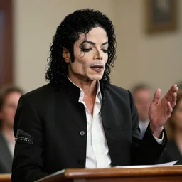 cinematic still of Michael Jackson preaching at a Baptist Church in Rural Tennessee, close up, shallow depth of field, directed by Jordan Peele, cinematic