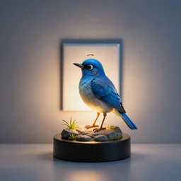 Cartoon Blue Canary Night Light in the Outlet by the Light Switch Who Watches Over You