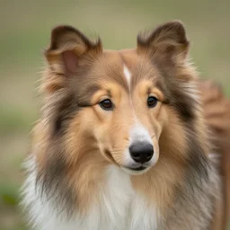 an ultra detailed photo portrait of a sheltie, close up, dslr