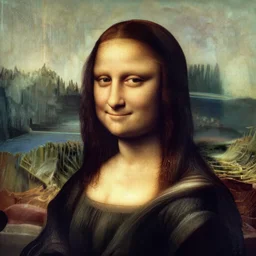 mona lisa face closeup as a gta character, splash screen, hyperrealistic, beautiful, trending on artstation