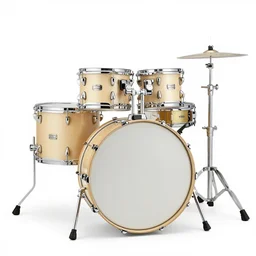 ivory snare drum, 8k product photo, isolated on a pure white background, centered, entire object in frame, sharp focus, soft studio lighting