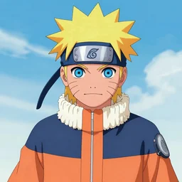 a portrait of naruto , anime art , digital art