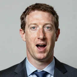 mark zuckerberg with mouths instead of eyes