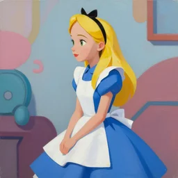 greg manchess portrait painting of alice in wonderland as overwatch character, evergarden, medium shot, asymmetrical, profile picture, organic painting, sunny day, matte painting, bold shapes, hard edges, street art, trending on artstation, by huang guangjian, gil elvgren, ruan jia, greg rutkowski, gaston bussiere