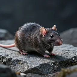 A cyberpunk solar-powered rat