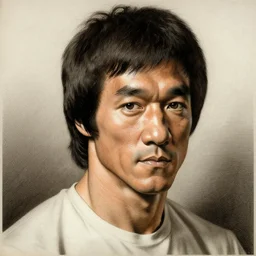 engraving portrait of bruce lee by albrecht durer