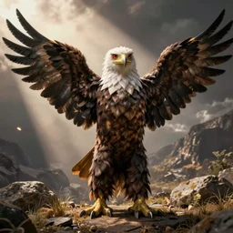 funny cheap simple eagle costume, hairy belly