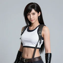 Medium Shot Portrait of Tifa Lockhart