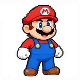 Super Mario pixel art