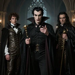 Dracula, victorian, different styles, soft light, ominous, photorealistic, detailed, 8k