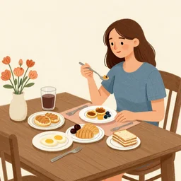 illustration breakfast by Ana Zaja Petrak