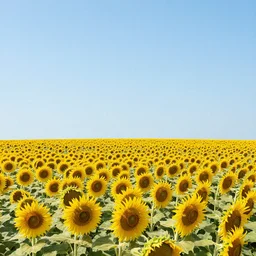 a wide angle landscape photo of a field of sunflowers being enjoyed by an up close giant humanoid robot, golden hour, lpoty, award winning, bokeh, soft focus, photography