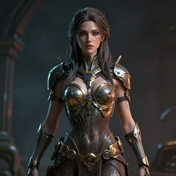 a centered photo of a post apocalyptic goddess, powerful, cinematic, beautifully lit, by artgerm, by karol bak, 3 d, perfect face and body, trending on artstation, octane render, 8 k