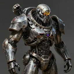 battle damaged terminator, digital painting, highly detailed, hyperrealistic, artstation