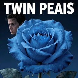 Twin Peaks comic book cover movie poster artwork by Tomer Hanuka, Rendering the blue rose full of details, Michael Whelan, Patryk Hardziej,  Makoto Shinkai and thomas kinkade, by Gregory Crewdson, Matte painting, trending on artstation and unreal engine