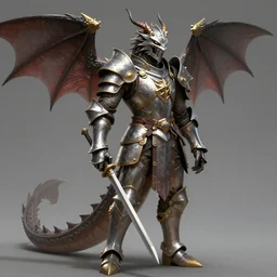 a humanoid dragon knight trending on artstation deviantart pinterest furaffinity hyper detailed photorealistic highlights and shadow hd 8 k post - processing high resolution