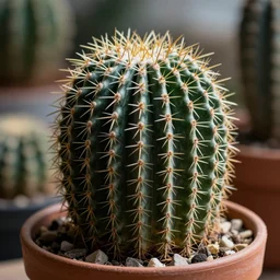 a close up of a cactus in a pot, a stock photo by boetius adamsz bolswert, featured on pexels, auto - destructive art, depth of field, trypophobia, made of vines