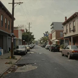 Boulevard of Broken Dreams, realistic matte painting,