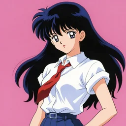 demon looking cool, shojo anime, 8 0 s anime, by naoko takeuchi