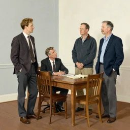the things politicians get up to when they think we are not looking, painted by norman rockwell and tom lovell and frank schoonover and phil hale