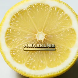 close up shot of a sliced lemon, award winning photography
