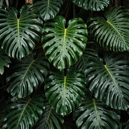 Tropical leafs wall in jungle, trending on artstation, by Noah Bradley