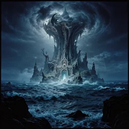 Beautifully hellish Seascape photography by Carr Clifton, by Galen Rowell #film Kodak Ektar 8k resolution; Night on a fantasy world, concept art by Daniel Lieske, by Dan Witz 8K 3D 16K