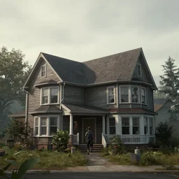 a picture of a house, still from the last of us 2