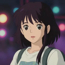 vaporwave album of lofi anime girl, fine details portrait, bokeh. anime masterpiece by studio ghibli. illustration, sharp high quality anime illustration in style of ghibli, ilya kuvshinov