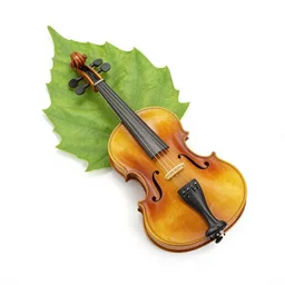 A leaf of all colors plays a golden-string fiddle