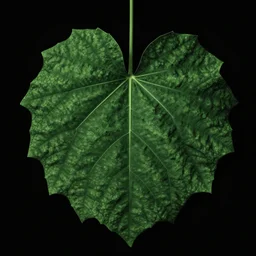 green moody edited beautiful textured leaf, volumetric dramatic light, dark black background, sharp focus, highly realistic, octane render, art by greg rutsowski
