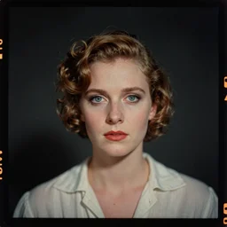 kodak portra 4 0 0, wetplate, muted colours, sputnik, trough the viewfinder, 1 9 3 0 s style, award winning portrait of space age colour print design on canvas in the style of britt marling