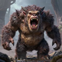 the vicious lumpentroll wailing and gnashing his teeth