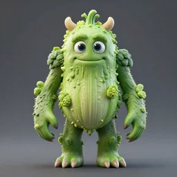 vegetable monster humanoid figure, symmetrical, highly detailed, digital art, sharp focus, trending on art station