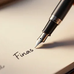 fountain pen that will write the final answer of the universe, realistic render, octane, arnold