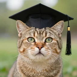 graduation cat