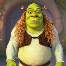 starring Beyoncé as Shrek. Pixar. Portrait.