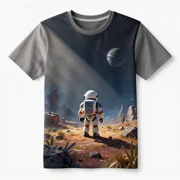 a roblox t - shirt about space by greg rutkowski