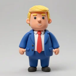 a claymation of Donald trump
