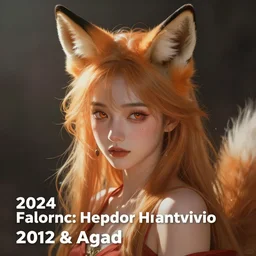 Illustration on pixiv, girl with fox ears.
