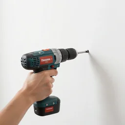 close-up scene neighbor holding a drill and drilling holes in a room, all wall is drilled with holes, manga, black and white manga horror in style of junji ito, kentaro miura