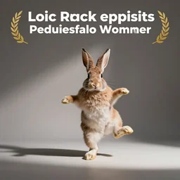 a rabbit dancing to music
